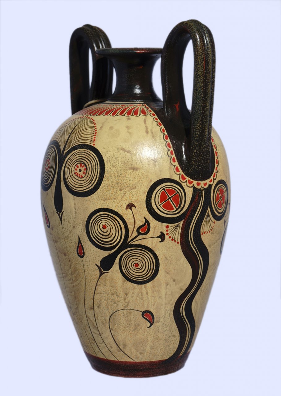 Late Minoan Amphora with papyrus decoration 